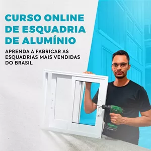 Mockup do Curso de Esquadrias de Alumínio